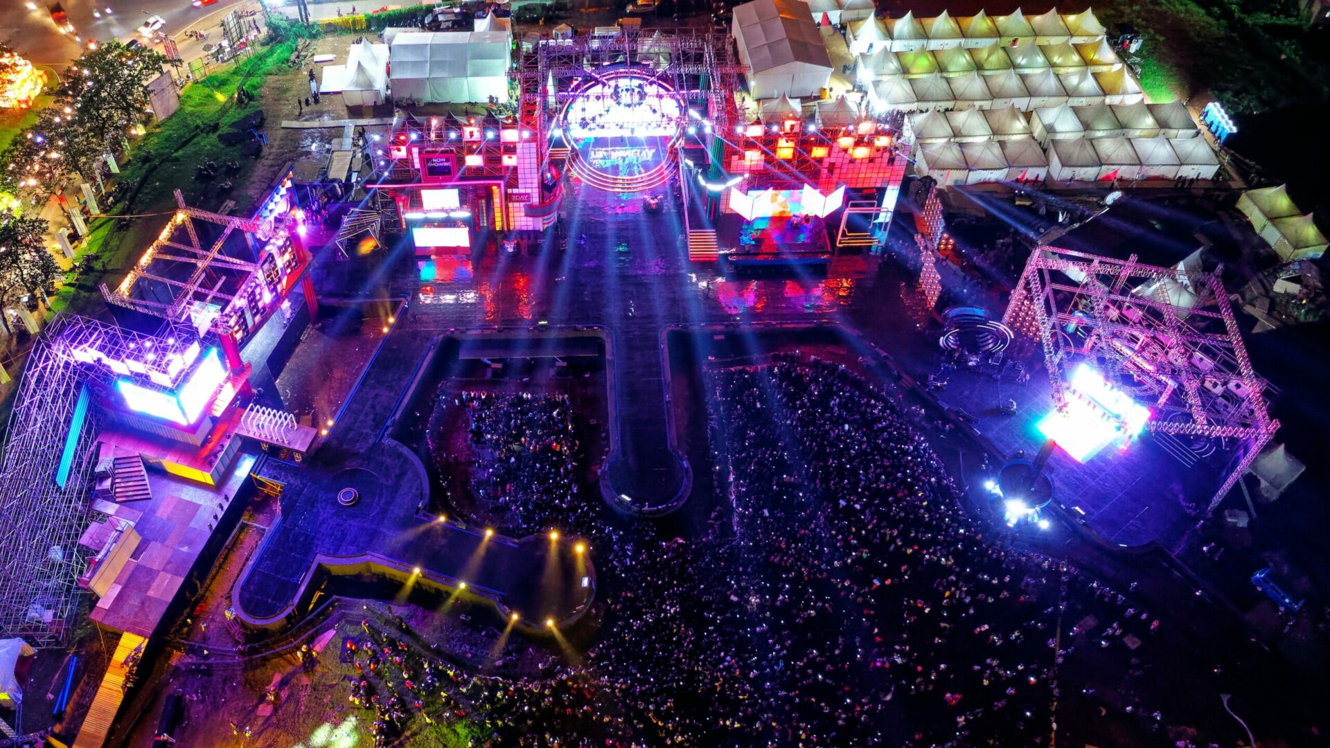 Le aree del festival